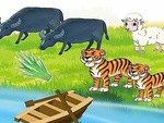 Câu đố IQ: Làm sao đưa trâu, hổ, cừu và bó cỏ qua sông an toàn?