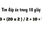 Giải mã phép toán trong 10 giây