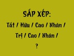 Thử tài tiếng Việt: Sắp xếp các từ sau thành câu có nghĩa (P110)