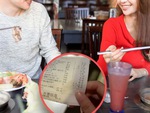 Cô gái nghẹn lời vì bị bạn trai chia hóa đơn theo số lát thịt đã ăn