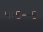 Thử tài IQ: Di chuyển một que diêm để 4+9=-5 thành phép tính đúng