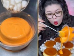 Bánh flan phô mai muối rộn ràng trên chợ mạng