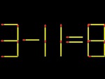 Thử tài IQ: Di chuyển một que diêm để 3-11=8 thành phép tính đúng