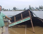 Sạt lở ở An Giang, 2 căn nhà sụp xuống sông