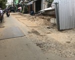 Đường làm chưa lâu lại bị đào xới làm cống nước