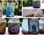Độc đáo nến nghệ thuật học trò mừng trường 100 tuổi