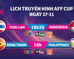 Lịch trực tiếp AFF Cup 2018: Indonesia quyết đấu Thái Lan