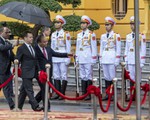 Thủ tướng Việt Nam đón Thủ tướng Nga tại Phủ Chủ tịch