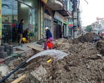 Chỉnh trang đô thị làm vỡ đường ống, gần trăm hộ dân mất nước