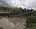 Nước xoáy trôi nền, đường sắt Bắc - Nam tê liệt