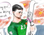 Hí họa tuyển Việt Nam tràn ngập mạng xã hội