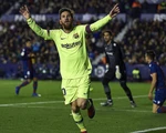 Messi lập hat-trick, Barcelona nhấn chìm Levante