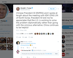 Ông Trump viết nhầm tên ông Tập Cận Bình khi khen Trung Quốc