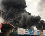 Chợ Sóc Sơn ở Hà Nội bị thiêu rụi sau cháy lớn