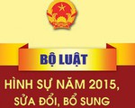 8 tội danh không còn hình phạt tử hình từ 1-1-2018