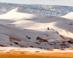 Video tuyết phủ đầy sa mạc nóng nhất thế giới