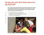 "Sẻ chia nước sạch": Món quà xuân thiết thực, nhân ái
