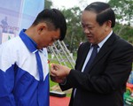 4 thanh niên cứu người trong lũ được trao, truy tặng huy hiệu Tuổi trẻ dũng cảm