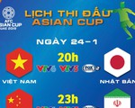 Lịch thi đấu Asian Cup 2019: Việt Nam đấu Nhật Bản