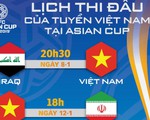 Lịch thi đấu của tuyển Việt Nam tại Asian Cup 2019