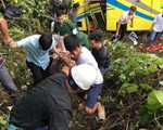 Xe gặp nạn ở đèo Hải Vân chở sinh viên Trường cao đẳng Kiên Giang