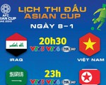 Lịch thi đấu Asian Cup ngày 8-1: tuyển Việt Nam xuất trận