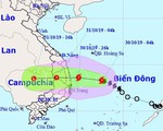 Bão số 5 cách bờ 350km, khả năng đổ bộ Quảng Ngãi, Khánh Hòa
