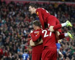 Thắng nghẹt thở Leicester ở phút 90+5, Liverpool bỏ xa M.C 8 điểm