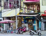 Vẽ phố cổ Hà Nội bằng cả hồi ức và trái tim
