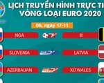 Lịch trực tiếp vòng loại Euro 2020: Vé vào vòng chung kết chờ Đức và Hà Lan