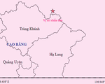 Thêm trận động đất gần Cao Bằng