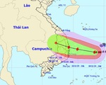 Bão số 6 chỉ còn cách Quảng Ngãi, Khánh Hòa 450km
