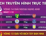 Lịch trực tiếp bóng đá hôm nay 1-12 và rạng sáng 2-12