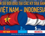 Việt Nam có thành tích đối đầu ngang bằng Indonesia ở SEA Games