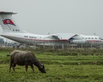 Cận cảnh 'ngựa thồ' Il-76 của phái đoàn Triều Tiên