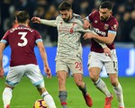 Hòa West Ham, Liverpool chỉ còn hơn Manchester City 3 điểm