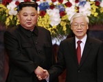 Tổng bí thư, Chủ tịch nước Nguyễn Phú Trọng hội đàm với Chủ tịch Kim Jong Un