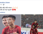 Các cầu thủ U23 Việt Nam viết gì lên Facebook sau trận thắng Thái Lan?