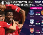 Trực tiếp bóng đá châu Âu 21-4: Arsenal, M.U và Liverpool xuất trận