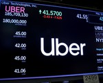 Cổ phiếu Uber lao dốc ngay ngày giao dịch đầu tiên