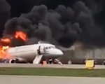 Sukhoi chở 78 người ở Nga hạ cánh khẩn cấp, ngập trong khói lửa ở sân bay