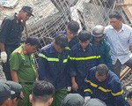 Sập giàn giáo nhà đang xây, 1 người chết, 1 người bị thương