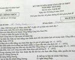 Đề lịch sử lớp 10 tại Hà Nội: có thể lấy điểm 9