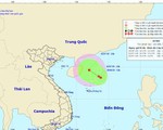 Vùng áp thấp trên Biển Đông đang hướng vào đất liền Việt Nam