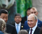 Ông Putin mỉm cười trước món quà gấu trúc của Trung Quốc