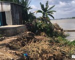 Sạt lở ăn sâu vào bờ ở An Giang, di dời khẩn 27 hộ dân