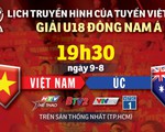 Lịch trực tiếp U18 Việt Nam gặp Úc ở giải U18 Đông Nam Á 2019