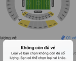 Vé xem trận Việt Nam - Malaysia đợt 1 bán hết trong chưa đầy 3 phút?
