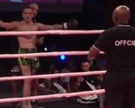 Xem cảnh võ sĩ MMA bị đấm gục, bỗng dưng đứng dậy ăn mừng