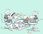 Ấn tượng tranh chuột đón xuân Canh Tý của họa sĩ ba miền
